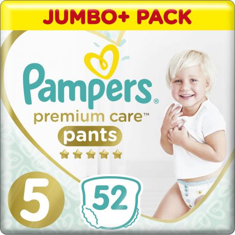 Трусики Pampers Premium Care, 12-17 кг (размер 5), 52 шт