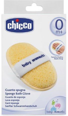 Chicco Губка Baby Moments с карманом для мыла от 0 месяцев