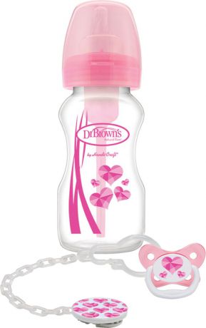 Набор бутылочек Dr. Brown’s, цвет: розовый, 4 предмета. WB91306