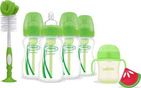 Набор бутылочек Dr. Brown’s, цвет: зеленый, 7 предметов. AC075