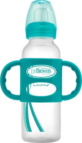 Бутылочка для кормления Dr. Brown’s, цвет: бирюзовый, с ручками. SB81059