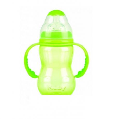 NUBY Бутылочка с антиколиковой системой, 300 мл, цвет: зеленый. ID1095