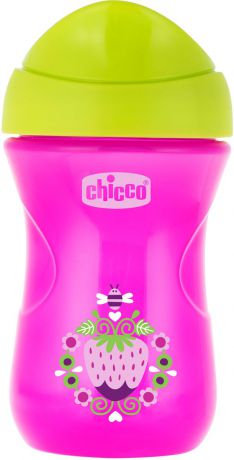 Chicco Чашка-поильник Easy Cup Клубничка от 12 месяцев цвет розовый 266 мл