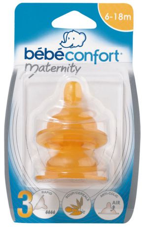 Bebe Confort Соска Maternity S3 латекс 6-24 месяцев 2 шт
