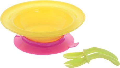 Lubby Набор посуды для кормления 3 предмета цвет желтый