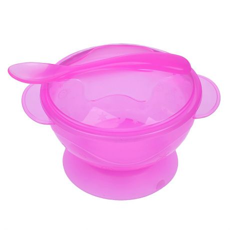 Набор посуды для кормления "Крошка Я", 3278988, розовый, 2 предмета