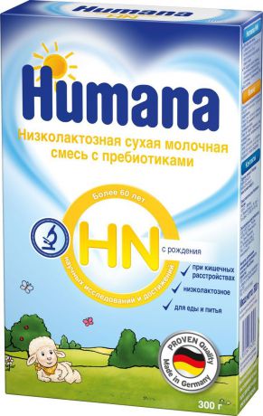 Humana HN низколактозное лечебное питание с пребиотиками, 300 г