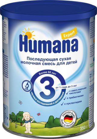 Humana Эксперт 3 сухая молочная смесь, с 1 года до 3 лет, 350 г