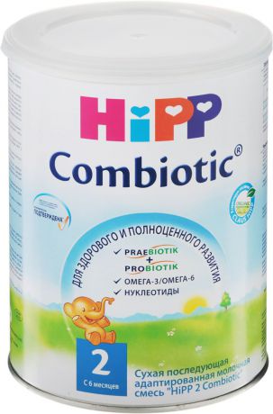 Hipp 2 Сombiotic смесь молочная, с 6 месяцев, 800 г