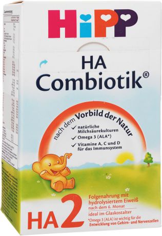 Hipp HA2 Сombiotic смесь молочная, с 6 месяцев, 500 г