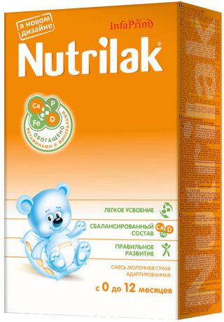 Nutrilak до 12 месяцев смесь молочная с 0 месяцев, 350 г