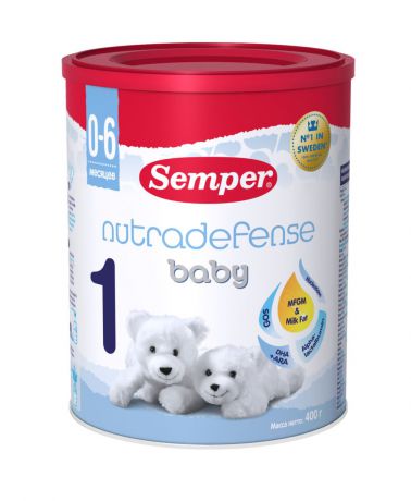 Semper ND Baby 1 смесь молочная с 0 месяцев, 400 г