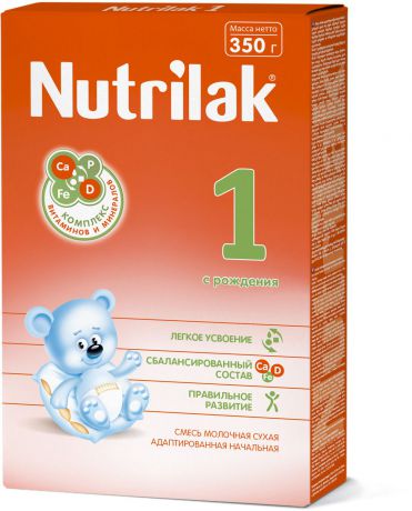 Nutrilak 1 смесь молочная с 0 месяцев, 350 г