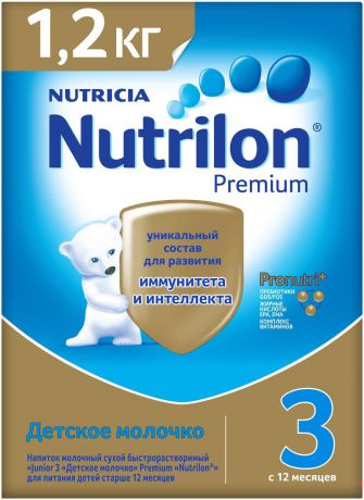 Детское молочко Nutrilon Premium 3, 1200 г