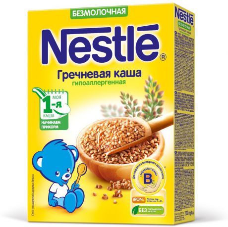 Nestle каша безмолочная гречневая гипоаллергенная, 200 г