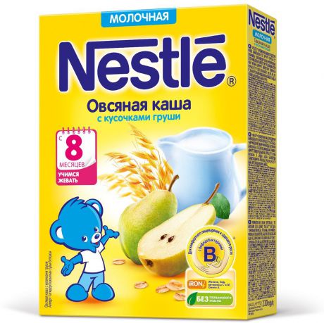 Nestle Овсяная Груша каша молочная, 220 г
