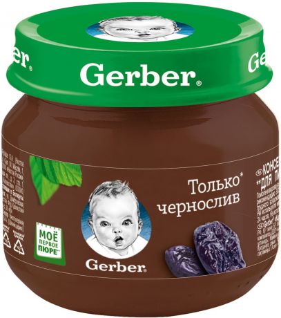 Gerber пюре чернослив, 80 г