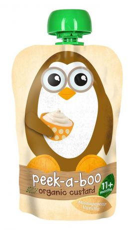 Peek-a-boo пудинг органический ванильный, с 11 месяцев, 100 г