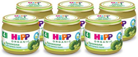 Hipp мое первое пюре, брокколи, 4 мес, 6 шт по 80 г