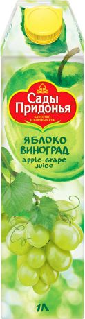 Сады Придонья Сок яблочно-виноградный осветленный восстановленный, 1 л
