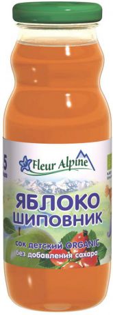 Fleur Alpine Organic сок яблоко-шиповник, с 5 месяцев, 200 мл