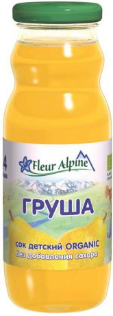 Fleur Alpine Organic сок груша осветленный, с 4 месяцев, 200 мл