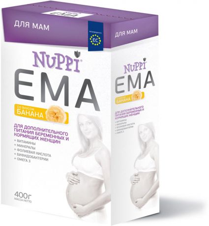 Nuppi Эма смесь для беременных и кормящих матерей со вкусом банана 400 г