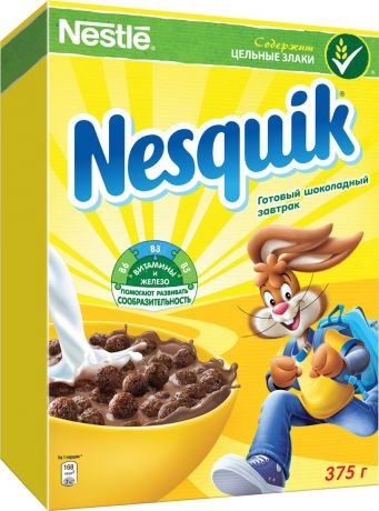 Nestle Nesquik "Шоколадные шарики" готовый завтрак, 375 г