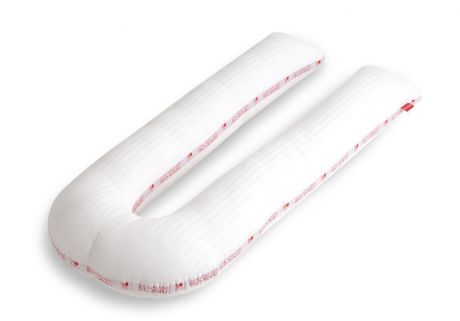 Подушка для тела Легкие сны "Премиум. Форма U", цвет: белый, 140 х 70 см