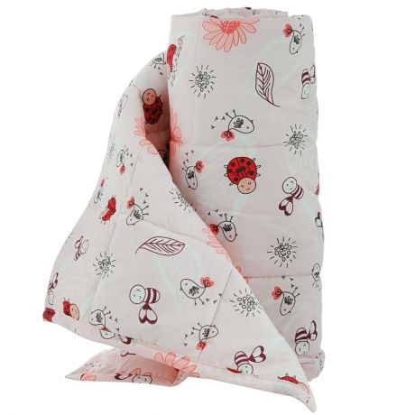 Одеяло детское Baby Nice "Божьи коровки", стеганое, цвет: красный, 110 см x 140 см. Q0412323