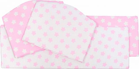 Бортики в кроватку Sweet Baby Stelle, 411947, розовый, 4 части