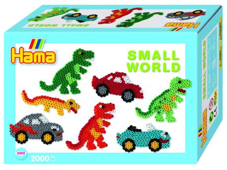 Hama Термомозаика Midi Маленький мир Динозавр Машина