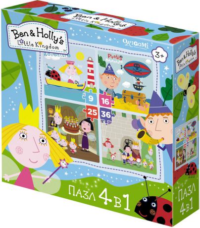 Ben&Holly Пазл для малышей Маленькие истории 4 в 1