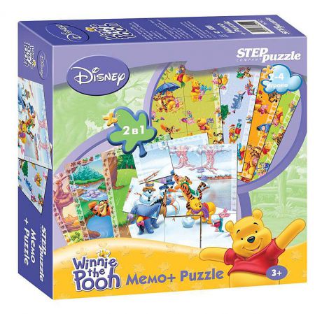 Step Puzzle Пазл для малышей Медвежонок Винни 2 в 1