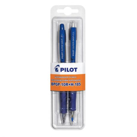 Pilot Набор для письма BPGP-10R H-185 шариковая ручка механический карандаш цвет синий