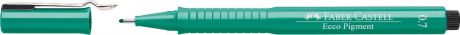 Ручка капиллярная Faber-Castell Ecco Pigment, цвет: зеленый. 166763