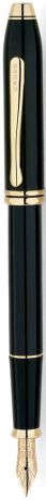 Ручка перьевая Cross Townsend, цвет чернил: черный, цвет корпуса: черный, перо F