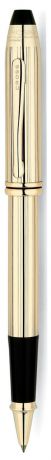 Ручка-роллер Cross Selectip Townsend, цвет чернил: черный, цвет корпуса: золотистый