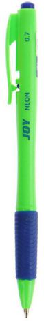 Ручка шариковая ErichKrause Joy Neon Ultra Glide Technology, автоматическая, цвет чернил синий, цвет корпуса зеленый