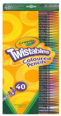 Crayola Набор цветных карандашей выкручивающихся 40 шт