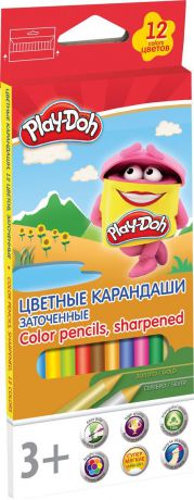 Play-Doh Набор цветных карандашей 12 цветов PDEB-US2-3QP-12
