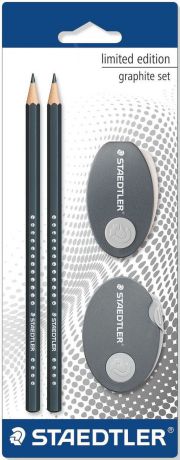Staedtler Набор чернографитовых карандашей 133-9 с точилкой и ластиком 2 шт