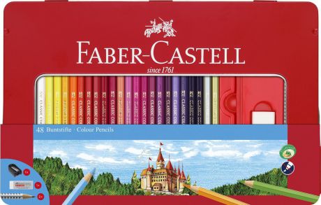 Faber-Castell Набор карандашей Замок 48 шт с ластиком и точилкой
