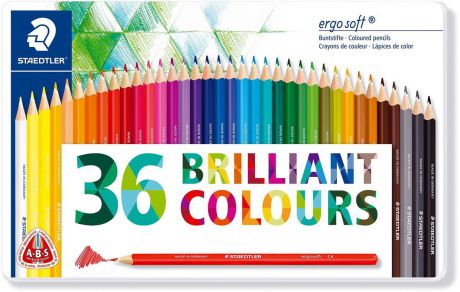 Staedtler Набор цветных карандашей Ergosoft 157 36 цветов