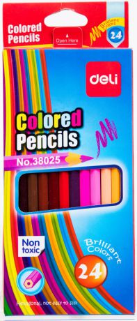 Deli Набор цветных карандашей 24 шт