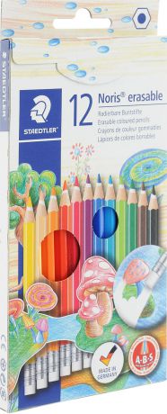 Staedtler Набор цветных карандашей Noris Club с ластиком 12 цветов