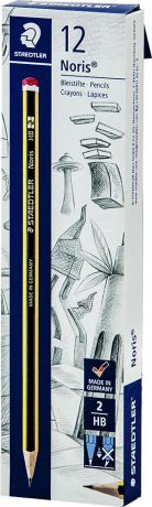 Набор чернографитовых карандашей Staedtler Noris 120 НВ, 12 шт