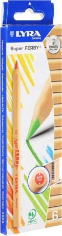Lyra Набор цветных карандашей Ferby Nature 6 шт