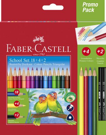 Набор карандашей Faber-Castell, трехранные, 24 шт