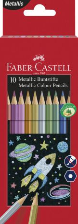 Набор цветных карандашей Faber-Castell, шестигранные, 10 шт